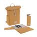 L SSIG diaper bag changing mat stroller attachment bottle holder sustainably produced/GRE Rolltop Backpack Yellow (Curry)