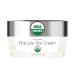 Organic Fine Line Eye Cream - USDA Certified Organic - 1 oz - Deep Hydrating Under Eye Creme Firming Nourishing Uneven Skin Tone & Texture - All Day Hydration & Improves Elasticity - Made In USA