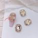 FEIlei Zircon Nail Rhinestones 3D Nail Charm Alloy Nail Jewelry Gem-Nail Art Decoration