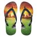Mnsruu Sport Golf Ball Sunset Flip Flops Flip Sandals Home Slippers Hotel Spa Bedroom Travel XXL for Men Women