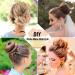 Gold Easy Hair Styling Tools 68PCS Kit - Hair Bun Net, Ballet Hair Nets, U Shaped Pins, Bobby Pins, Hair Bands - Bun Maker Rings for Women & Girls - Buy Online on GoSupps.com