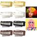 8Pcs Chunni Clips With Safety Pins Dupatta Clips With Safety Pin Sturdy 10-Tooth Wig Clips for Hair Extensions and fixed Dupatta Muslim Hijab Tikka