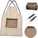 FRCOLOR Work Dress Coveralls for Men Mens Overalls Work Jackets for Men Barber Aprons for Men Kitchen Apron Hairstylist Apron Aprons with Pocket Salon Apron Man Tpu Hair Dye Accessories - Buy Online on GoSupps.com