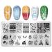 Christmas Nail Stamping Plate Set - Snowflake Elk Winter Stencils for Holiday Manicure - Buy Online on GoSupps.com