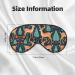 Christmas Tree Elk Print Unisex Sleep Eye Mask - Soft Comfort Eye Shade for Travel Yoga & Shift Work - Buy Online on GoSupps.com