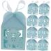 HOMSFOU 250 pcs manual wedding candy cases bride packing box carton candy box Christmas soap box candy gift cloth biscuit box wedding macaron box chocolate candy gift gift candy hollow - Buy Online on GoSupps.com