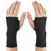 MGANG Wrist Support Sleeves 1 Pair Wrist Compression Gloves for Unisex 20-30 mmHg Wrist Brace Support for Carpal Tunnel RSI Tendonitis Sprains HandInstability Pain Relief Black M Medium (1 Pair) Black