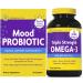 InnovixLabs Mood Probiotic & Triple Omega Bundle Mood Probiotic (60 Capsules) Triple Strength Omega-3 Fish Oil (200 Softgel). Supports Brain Joints and Immune Health*