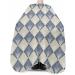 Blue Beige Geometric Barber Cape | Adjustable Hair Cutting Cape for Women Men & Kids | Stylish Hairdressing Cape with Modern Abstract Design - Buy Online on GoSupps.com