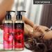 Sensual Massage Oil Set 2x200ml - Strawberry & Cherry - Edible Kissable Body Massage Oil with Almond & Grape Seed Oil for Couples - Buy Online on GoSupps.com