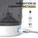 Rechargeable Electric Protein Shaker Bottle - 18oz BPA-Free Blender Cup for Gym & Home - Dark Grey - Buy Online on GoSupps.com