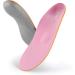 iFitna Orthotic Insoles Arch Support Full Length Inserts for Flat Feet - UK Size 7 (26cm/10.25) Pink - Buy Online on GoSupps.com
