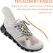 Shoe Insoles for On Cloud Men's Shoes - Comfort PVC Inserts Lightweight Cushion & Shock Absorbing (Black US Men 9.5 - EU 43 - Buy Online on GoSupps.com
