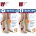 Truform Compression 30-40 Mmhg Knee High Open Toe Dot Top Stockings Beige Large 2 Count - Buy Online on GoSupps.com