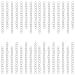 100Pcs Necklace Chain Extender for Jewelry Making,Stainless Steel Bracelets Extender Bracelet Chain Extender Chain Extension Tails for Necklaces Bracelet,Anklets,Jewelry Making Supplies(Silver)