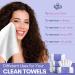 PoeticEHome Clean Towel | Thick & Absorbent | Cotton Face Tissue Biodegradable | Disposable Dry Wipes for Facial Cleansing & Makeup Removing Unscented 1 count (Pack of 80) - Buy Online on GoSupps.com