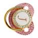 Gold Baby Pacifier Set - Rhinestone Covered Lightweight Pacifier for 6-18 Months (Letter J) | Perfect for Home Use - Buy Online on GoSupps.com