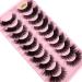 HBZGTLAD 10 Pairs Natural Thick 3D Mink False Eyelashes - Long Makeup Lashes for Beauty & Extension (W024) - International Shipping Available - Buy Online on GoSupps.com