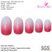 Shop Bling Art Red Gel Ombre Oval False Nails - 24 Medium Tips with Glue for Stunning Looks | International Shipping Available - Buy Online on GoSupps.com