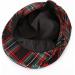 Mint Green Baby Flat Cap | Vintage Drivers Hat | Breathable & Soft | Age 0-8 Years | 1-2 Years | Black Plaid - Buy Online on GoSupps.com