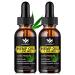 (2 Pack) Organic Hemp Oil - 100% Natural Hemp Oil Extract Calming Sleep Relaxation Immune Support Rich in Omega 3 6 9 Fatty Acids Vegan - 30mL 1 Fl Oz (Pack of 2)