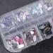 Nail Rhinestones 2 Boxes Widely Used Sparkling 12 Compartments Assorted Colors Nail Stones for Makeup - Buy Online on GoSupps.com