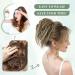 Fashion Tousled Hair Extensions Hairpiece Scrunchie Straight Elastic updo Scrunchy BUN Brown Blonde Instant Ponytail wig Hairdo White Blonde - Buy Online on GoSupps.com
