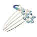 CRILSTYLEO Diamond Phoenix Hair Comb Hair Side Comb Bridal Headpiece Wedding Hair Bride Headpieces for Wedding Flower Girl Hair Accessories for Wedding Winter Party Hair Comb Rhinestones