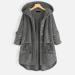 Hanxiulin Oversized Plush Hoodie Coat - Women's Warm Winter Jacket - Reversible & Cuddly - Perfect for Cold Weather - Buy Online on GoSupps.com