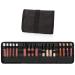 CUBETASTIC Lipstick Organizer - 20 Slots  Portable Lipstick Bag  Travel Lipstick Holder with Elastic Bands  Cosmetic Makeup Storage Bag for Liquid Lipstick Tube - Lipstick Not Included Black 1pcs