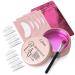 GOLLEE Lash Lift Glue Balm for Eyelash Lifting Rose Scent Eyelash Perm Glue with Brush Pads Kit Lifting and Nourishing Brow Lamination Glue Balm -0.71Oz/20G