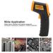 NonContact Thermometer Convenient Lightweight Handheld Temperature Meter LCD Digital HW600 Temperature Measuring Thermometer for Industry(Yellow) - Buy Online on GoSupps.com