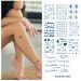 DHAHBHC Semi-permanent Small Hands Temporary Tattoos - 600 Blue Patterns, 2 Weeks Lasting Emoji, Text, Plant & Insect Designs - 50 Sheets - Buy Online on GoSupps.com