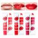 EONFAVE Peel Off Lip Gloss 3 Colors Long Lasting Moisturizing Highly Pigmented Waterproof Non-Adhesive Lip Gloss for Women Girls