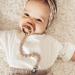 Silicone Dummy Clip Set for Teething Baby - Beige Oatmeal, Pastel Blue & Glacier Grey | Binky Holder for Boys and Girls - Flexible Soother Chain - Unisex Newborn Dummies - 1-Piece Design - Buy Online on GoSupps.com
