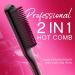 Enzo Milano SX ENZOcool 2-in-1 Electric Hot Comb for Thick Hair - Professional Close-to-Root Heating Straightener and Curler - Buy Online on GoSupps.com