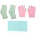 Qukaim Touch Screen Spa Gloves Touch Screen Spa Gel Socks Gloves Set for Cracked Dry Skin Reusable Moisturizing Gel Spa Neck Wrap Mask - Buy Online on GoSupps.com