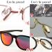 8 Pairs Soft Foam Self-Adhesive Nose Pads - Anti-Slip D Shape for Glasses/Sunglasses (Black) - Buy Online on GoSupps.com