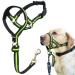 Dog Halver no pulling stylish headhaft for heavy pulling gentle dog viewing dishes stops pulling and suffocating pets on walks for medium-sized and large S (snout: 6.3 "-11.0") fluorescent green.