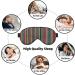 SSIMOO Colorful Stripes Light-Blocking Eye Mask | Ultra-Soft & Comfortable for Restful Sleep - International Shipping - Buy Online on GoSupps.com