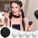 Portable Mini Pocket Makeup Mirror - Round Compact Glass Mirror for Women - 2.76 Inch - Black (72 Pieces) - Buy Online on GoSupps.com