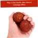 Beavorty 2-Stone Wooden Carving Massager - Chinese Decor Foot Massage Ball for Stress Relief | Rosewood Decompression Toy - Buy Online on GoSupps.com