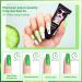 Morovan Poly Gel Nail Kit - 12 Colors Starter Kit for Professional Nail Extension - DIY Poly Gel Nail Color Packs - Green Blue Glitter Green - Buy Online on GoSupps.com