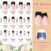120pcs Black French Tip Press on Nails - Matte Nude Pink Medium Square Fake Nails for Women & Girls | Black Acrylic Artificial Nail Tips - Buy Online on GoSupps.com