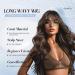 Long Chocolate Brown Wavy Wig for Women | Heat Resistant Synthetic Fluffy Hair - Buy Online on GoSupps.com
