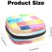 Menstrual Pad Bag with Zipper - Stylish Tampon Pouch for Women & Girls | Watercolor Squares Collection - Buy Online on GoSupps.com