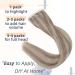RUNATURE Blonde Highlight Grey Tape in Hair Extensions 22 Inch - 50g, 1-Tape #19AP60 - Buy Online on GoSupps.com