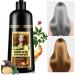  CCKULOOB 3-in-1 Colouring Shampoo with Herbal Extracts Natural Grey Hair Coverage Hair Colour Shampoo for Dry Hair Long Lasting 500 ml (Brown) - Buy Online on GoSupps.com