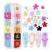 12 Colors 3D Acrylic Flower Nail Charms for Acrylic Nails - Nail Art Rhinestones with Pearls, Cherry Blossom Supplies - DIY Nail Decorations for Women - Buy Online on GoSupps.com