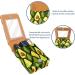 Leather Lipstick Case with Mirror | Mini Lip Gloss Organizer | Avocado Print Cosmetic Bag - Buy Online on GoSupps.com